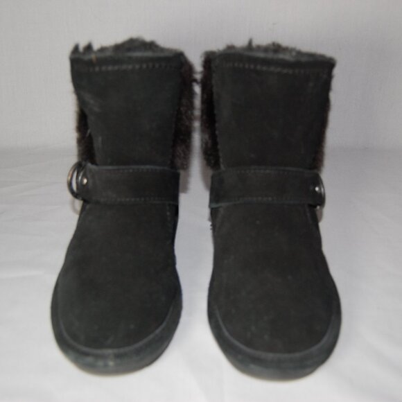 Bearpaw Koko Suede Boots w/ Buckle Size 1 Youth - Picture 2 of 9